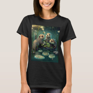 Otter Puns Cute Otters die 2 spelen T-shirt