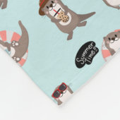 Otter Pups Fleece Blanket (Hoek)