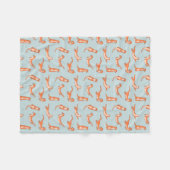 Otter Pups Fleece Blanket (Voorkant (Horizontaal))