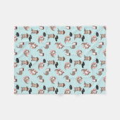Otter Pups Fleece Blanket Deken (Voorkant (Horizontaal))