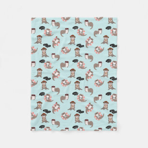 Otter Pups Fleece Blanket Deken
