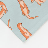 Otter Pups Fleece Blanket Deken (Hoek)
