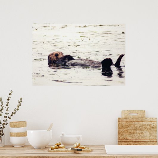 Otter Raft Poster (Keuken)