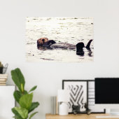 Otter Raft Poster (Thuiskantoor)