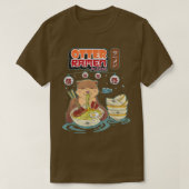 Otter ramen alsjeblieft grappige pun udon Japanse  T-shirt (Design voorkant)