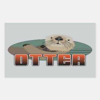 OTTER Rechthoek Sticker