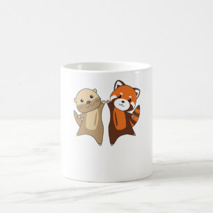 Otter Red Panda-zoete dieren voor kinderen Koffiemok
