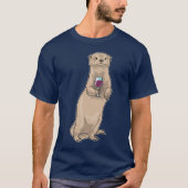 Otter Red wine T-shirt (Voorkant)