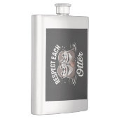 Otter Respect Each Other Funny Flacon (Rechts)