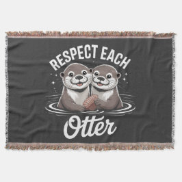 Otter Respecteer Elkaar Grappig  Deken
