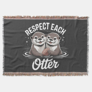 Otter Respecteer Elkaar Grappig Deken