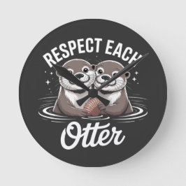 Otter Respecteren Elkaar Grappig Ronde Klok