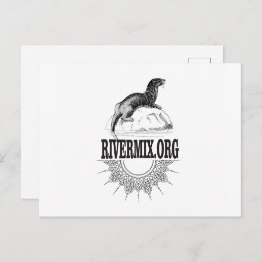 otter riviermix briefkaart (Voorkant / Achterkant)
