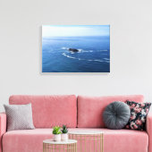 Otter Rock, Cape Foulweather, Newport, Oregon Canvas Afdruk (Insitu (Woonkamer))