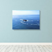 Otter Rock, Cape Foulweather, Newport, Oregon Canvas Afdruk (Insitu (Houten vloer))