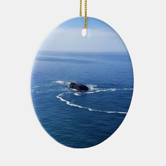 Otter Rock, Cape Foulweather, Newport, Oregon Keramisch Ornament (Rechts)