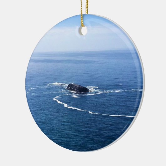 Otter Rock, Cape Foulweather, Newport, Oregon Keramisch Ornament (Links)
