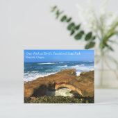 Otter Rock in Devil's Punchbowl State Park, Oregon Briefkaart (Staand voorkant)