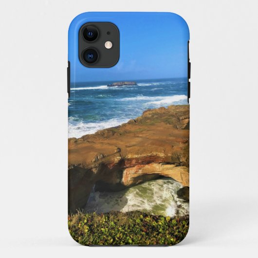 Otter Rock in Devil's Punchbowl State Park, Oregon Case-Mate iPhone Case (Achterkant)