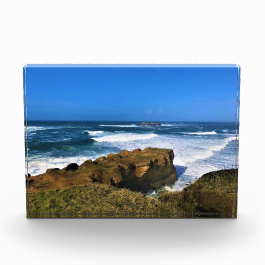 Otter Rock in Devil's Punchbowl State Park, Oregon Fotoblokken (Voorkant)