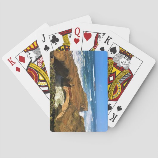 Otter Rock in Devil's Punchbowl State Park, Oregon Pokerkaarten (Achterkant)