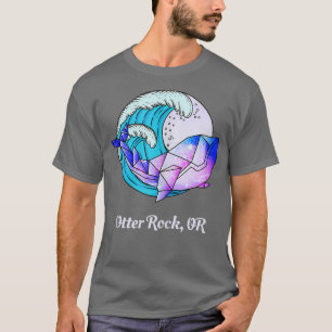 Otter Rock OF Japanse Paint Geometric Orca Killer T-shirt