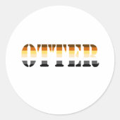 OTTER RONDE STICKER (Voorkant)