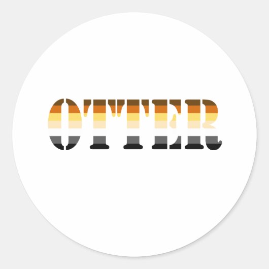 OTTER RONDE STICKER (Voorkant)