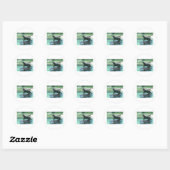 otter ronde sticker (Vel)
