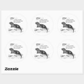 Otter Ronde Sticker (Vel)