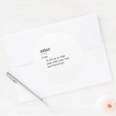 Otter Ronde Sticker (Envelop)