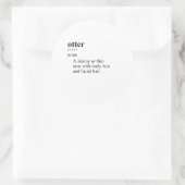Otter Ronde Sticker (Tas)