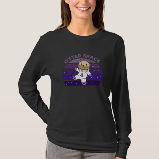 Otter-ruimte een stutter in de ruimte in de UFO T-shirt (Voorkant)
