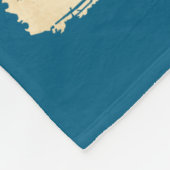 Otter Samurai Retro Ufo Japanese Warrior Art Graph Fleece Deken (Hoek)