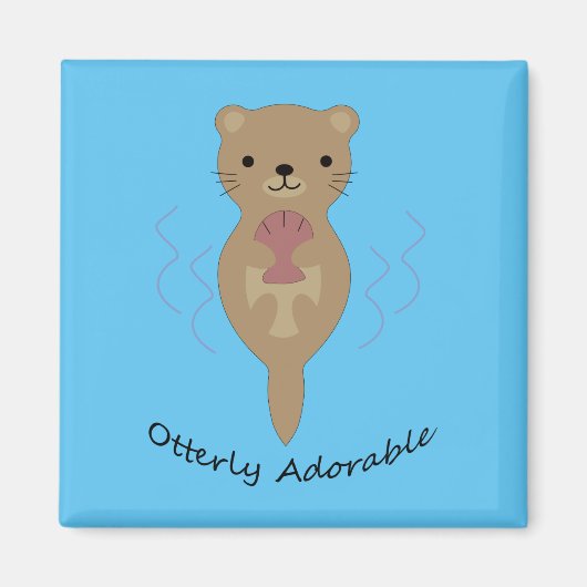 Otter Schattig Magneet (Voorkant)