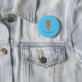 Otter Schattig Ronde Button 5,7 Cm (In situ)