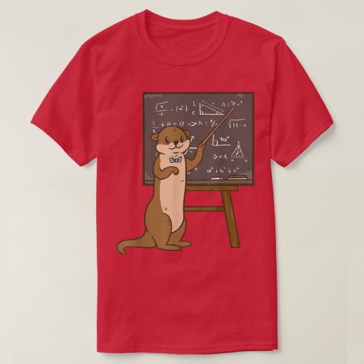 Otter Science Teacher T-shirt (Design voorkant)