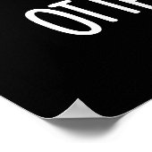 Otter Sight guy Funny Animal Pun Dark BG Poster (Hoek)