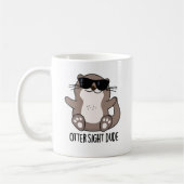 Otter Sight guy Funny Animal Pun Koffiemok (Links)