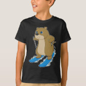 Otter skiën t-shirt (Voorkant)