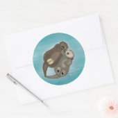 Otter Snuggles Sticker (Envelop)