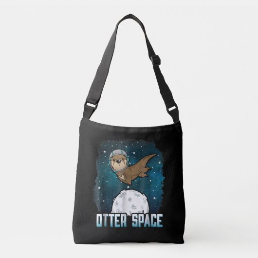 Otter Space| Funny Otter Space Animal Crossbody Tas (Voorkant)