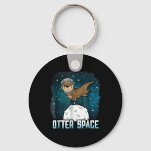 Otter Space Funny Otter Space Animal Sleutelhanger