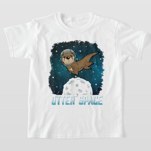 Otter Space Shirt, Funny Outer Space Animal T-shirt (Laagn)