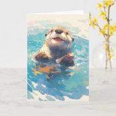 otter spat door de zon kaart (Gele Bloem)