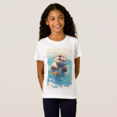 otter spat door de zon t-shirt (Voorkant volledig)