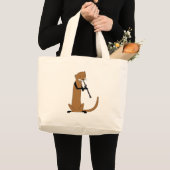 Otter Speel het Clarinet Grote Tote Bag (Voorkant (product))
