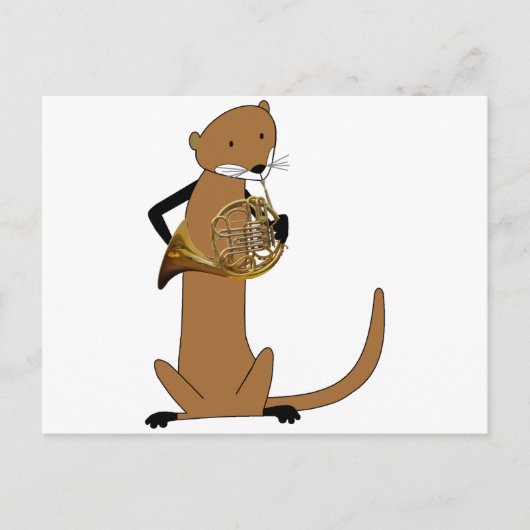 Otter Spel the French Horn Briefkaart (Voorkant)