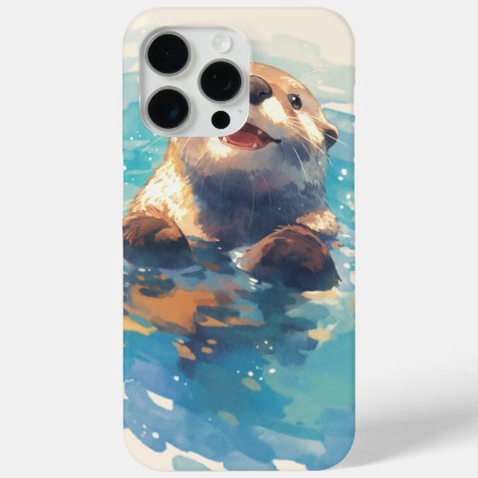 Otter spetterend door het zonlicht Case-Mate iPhone case (Achterkant)