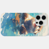 Otter spetterend door het zonlicht Case-Mate iPhone case (Achterkant (horizontaal))